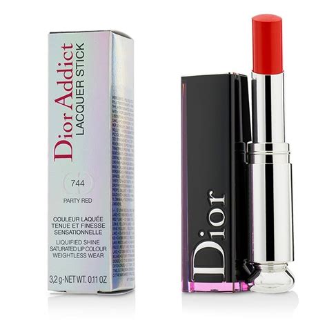 Christian Dior Addict Lacquer Stick 744 Party Red 